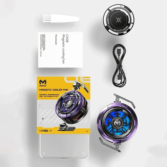 MEMO CX08 PRO / MEMO CX08 Frozen Type Model Mobile Phone Cooler With 2 Gear System Pro and AI Model For PUBG And Other Gaming